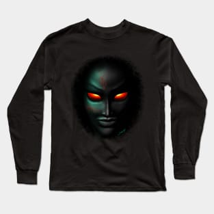 Zombie Ghost Halloween Face Long Sleeve T-Shirt